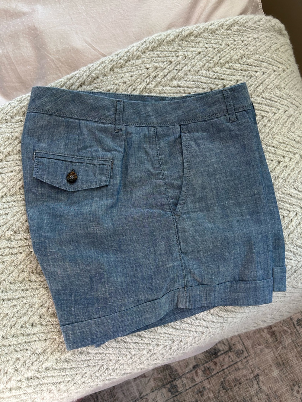 Banana Republic Blue Chambray Shorts